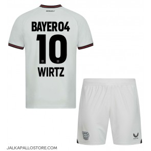 Bayer Leverkusen Florian Wirtz #10 Vieraspaita Lapsille 2023-24 Lyhythihainen (+ shortsit)